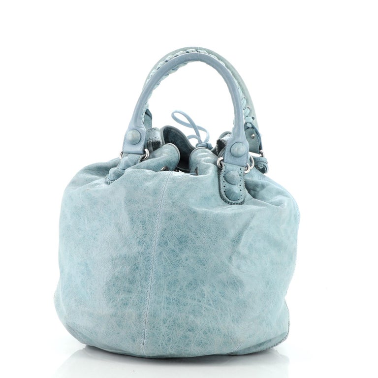 balenciaga giant pom pom bag