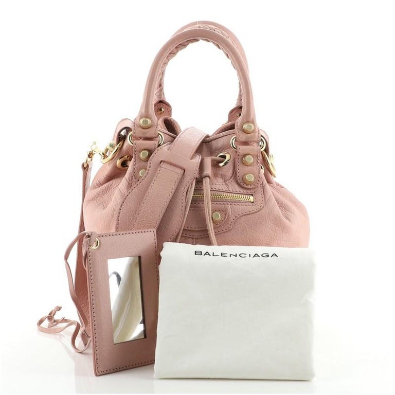 balenciaga giant pom pom bag