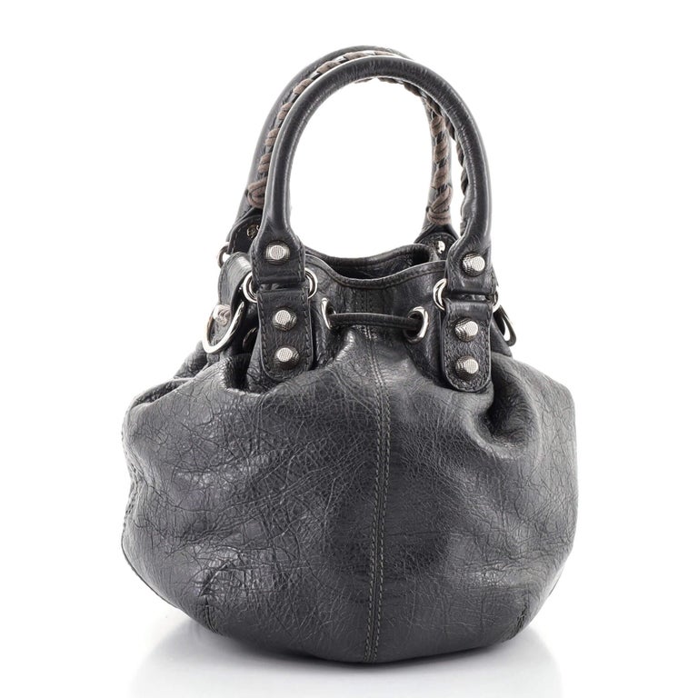 balenciaga giant pom pom bag