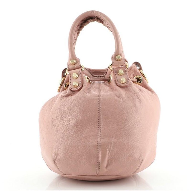 balenciaga giant pom pom bag