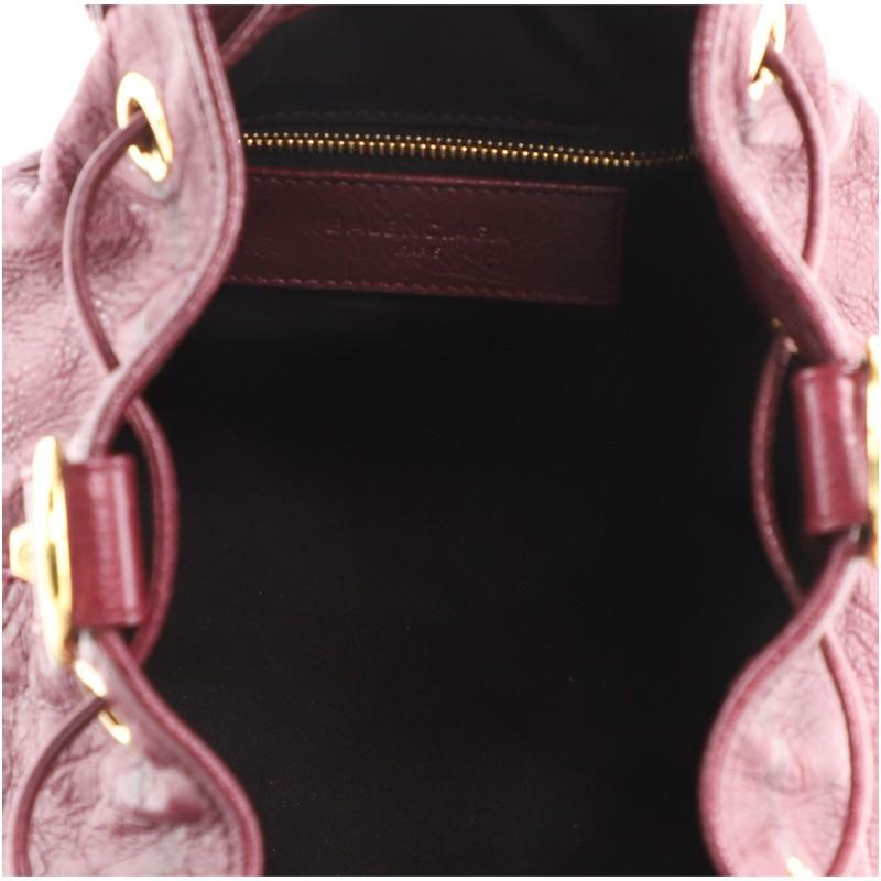 Balenciaga Pom Pon Borsa gigante con borchie in pelle Mini 1