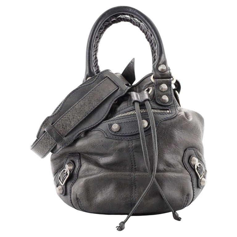 balenciaga giant pom pom bag