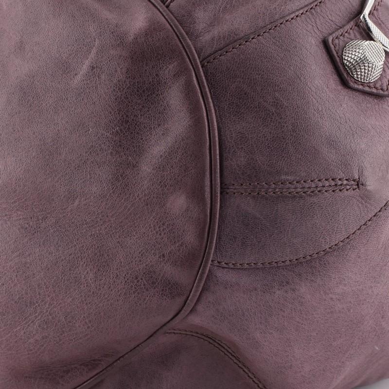Balenciaga Pom Pon Giant Studs Handbag Leather 2