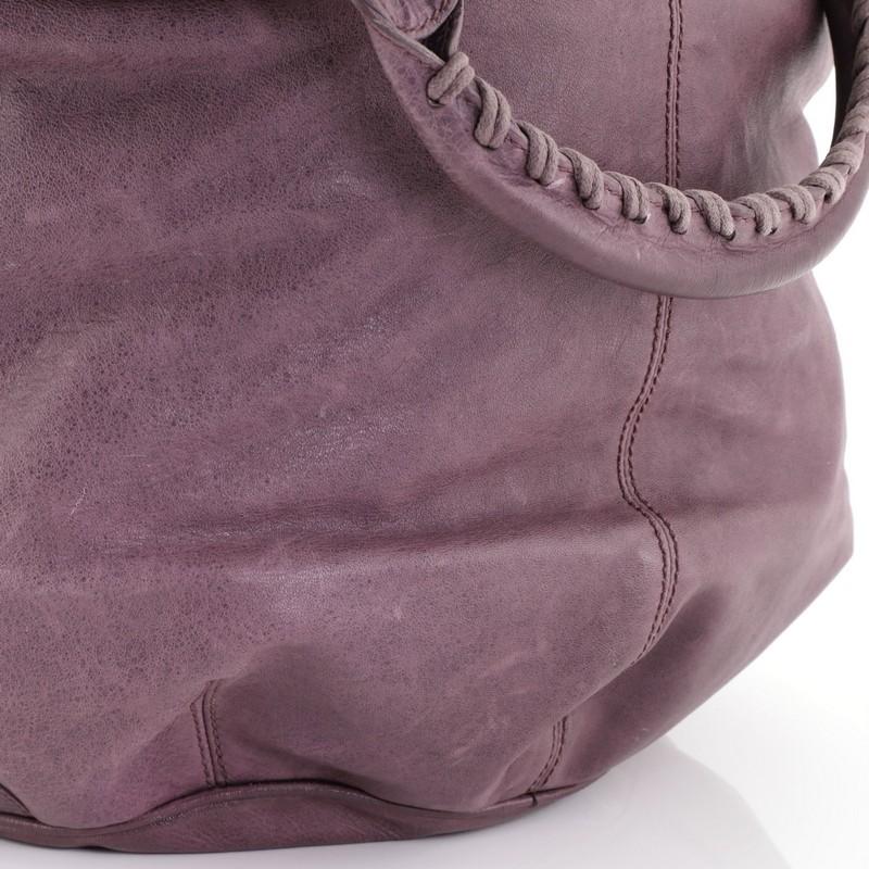 Balenciaga Pom Pon Giant Studs Handbag Leather 4