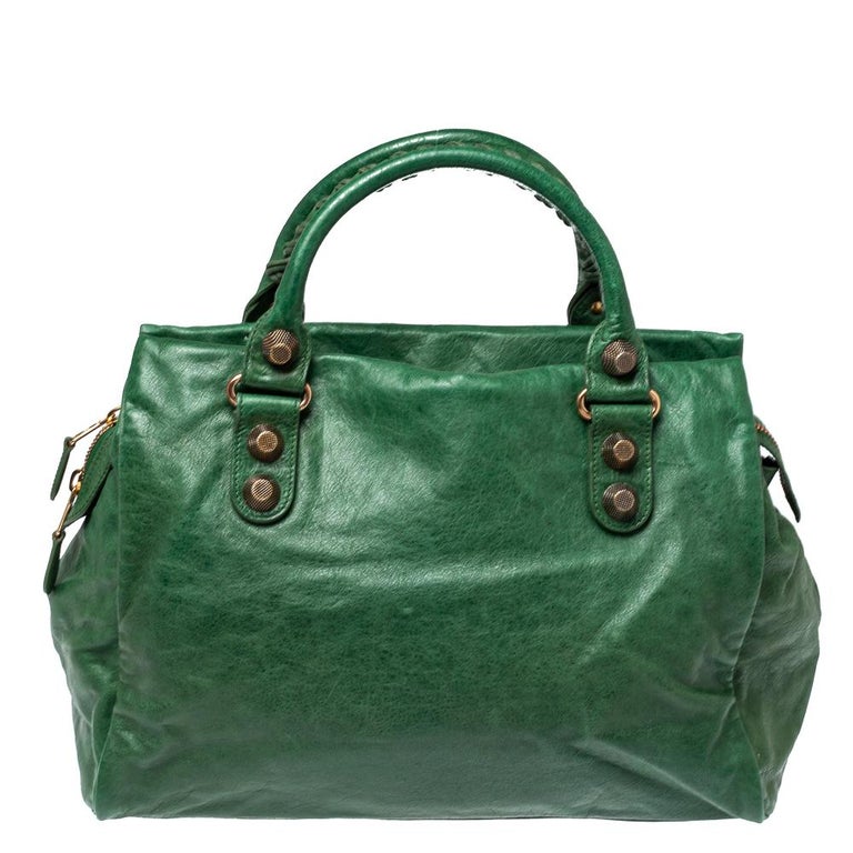 Balenciaga Pommier Leather GGH Midday Bag at 1stDibs