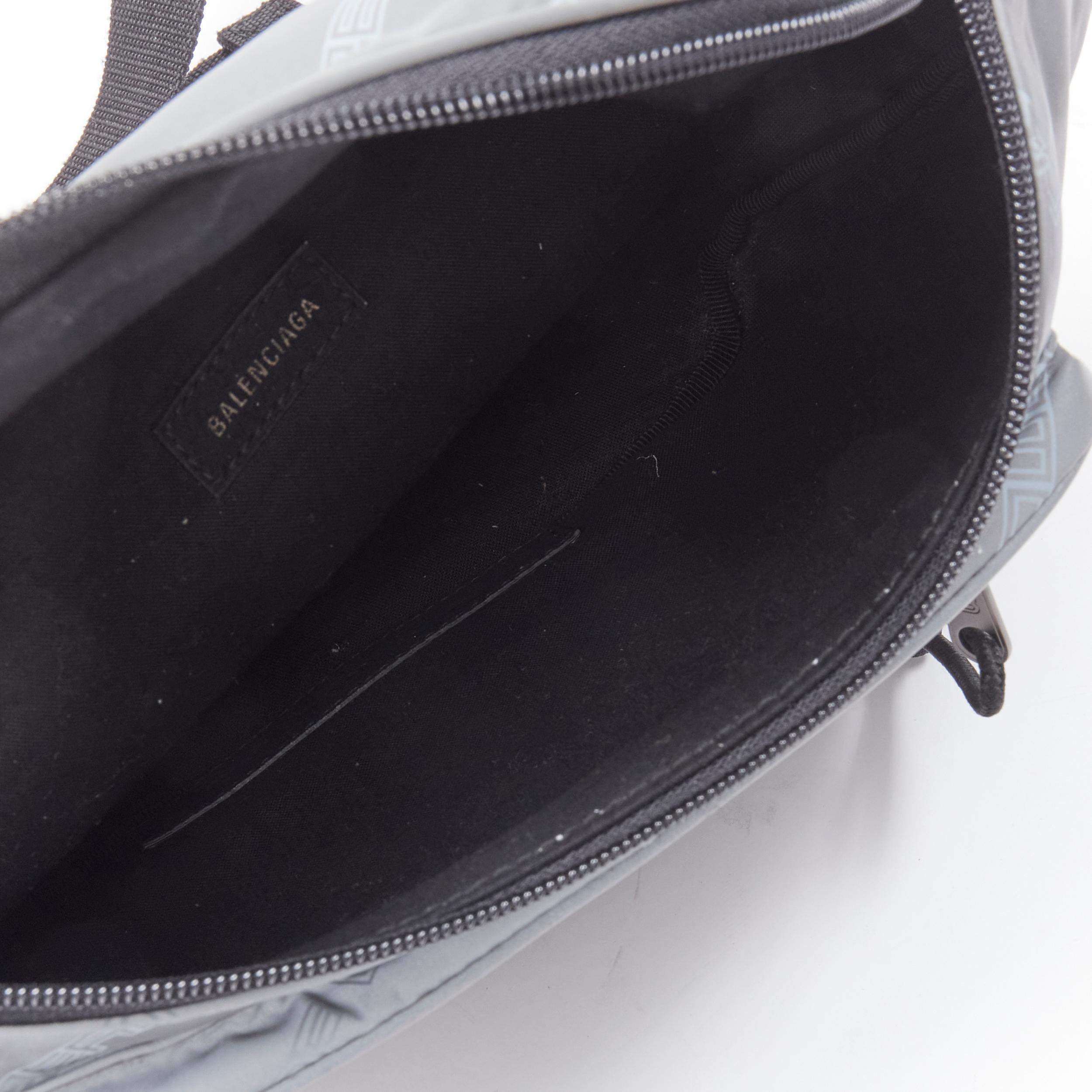 BALENCIAGA Power Of Dreams 3M reflective nylon Explorer crossbody belt bag For Sale 2