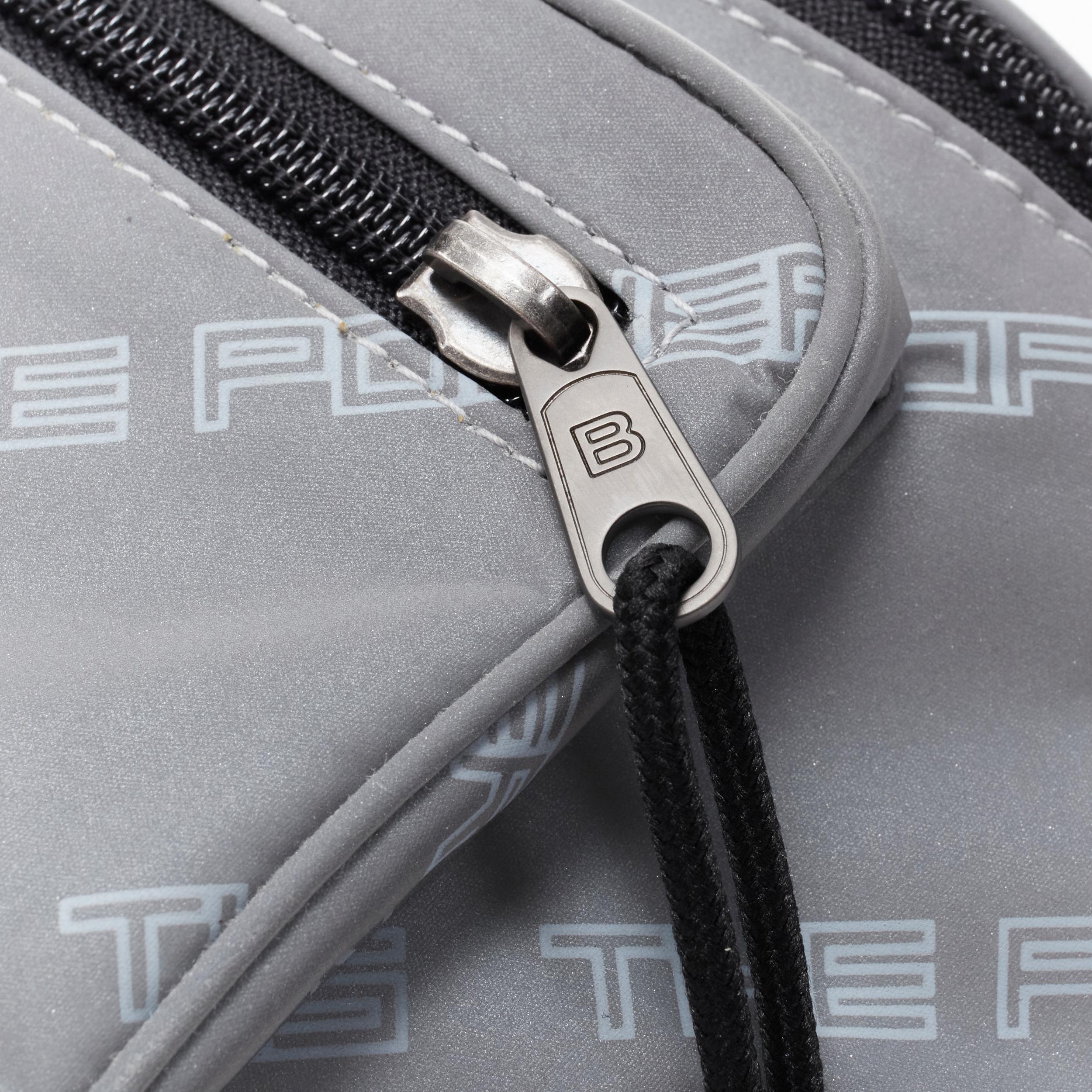 Women's or Men's BALENCIAGA Power Of Dreams 3M reflective nylon Explorer crossbody belt bag For Sale