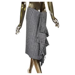 Balenciaga pre-fall 2018 tartan fringed skirt