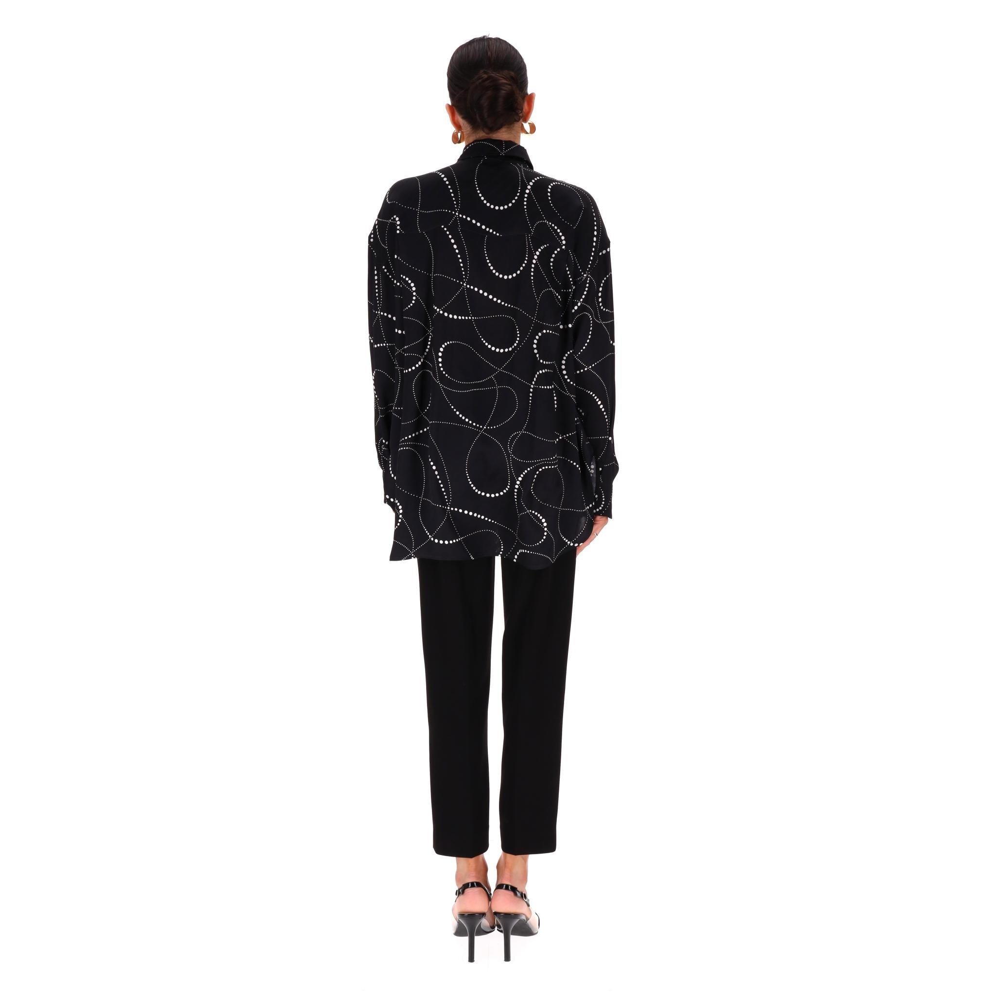 Balenciaga Printed Silk Shirt Excellent état - En vente à London, GB