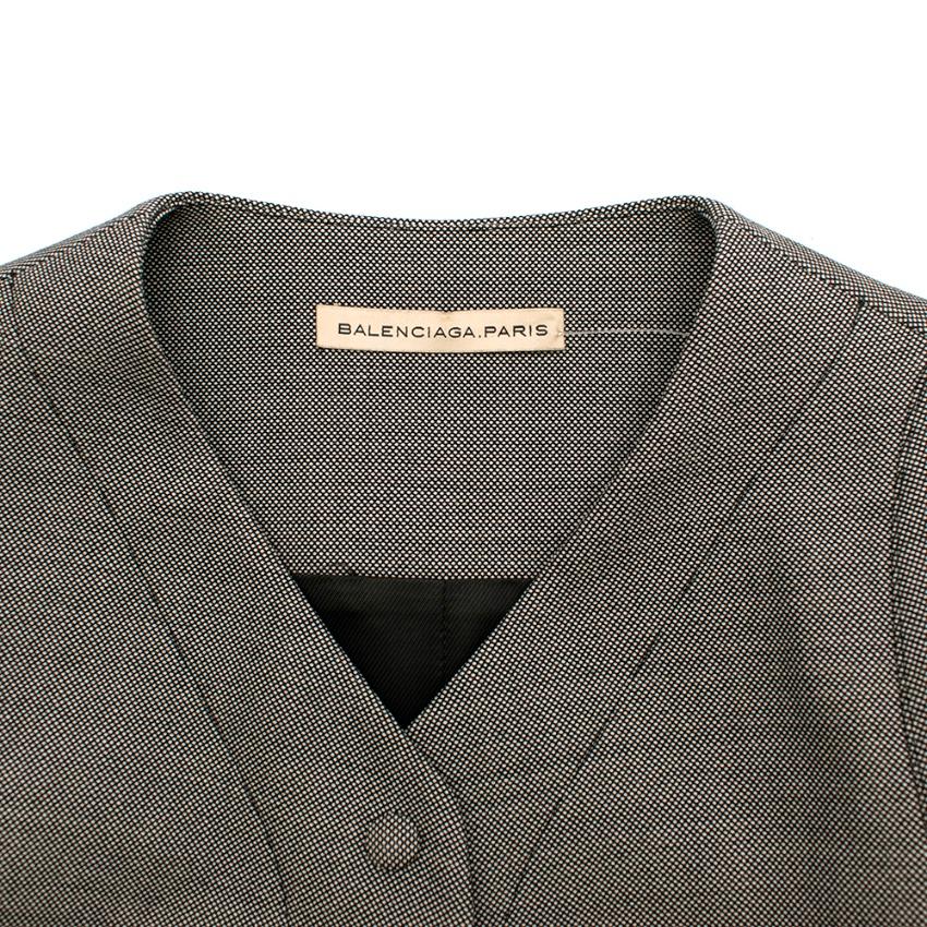 Balenciaga Puff Shoulder Classic Tailored Jacket - Size US 8 For Sale 2