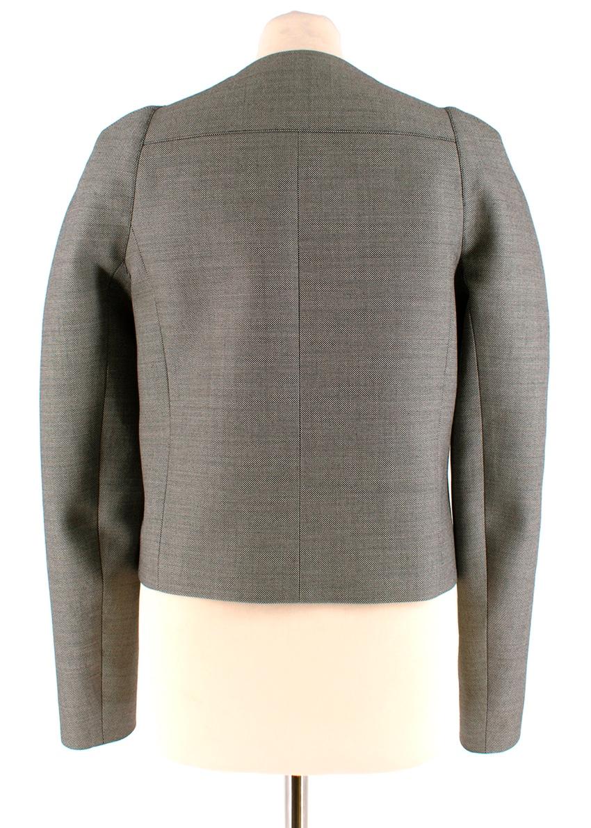 Balenciaga Puff Shoulder Classic Tailored Jacket - Size US 8 For Sale 3