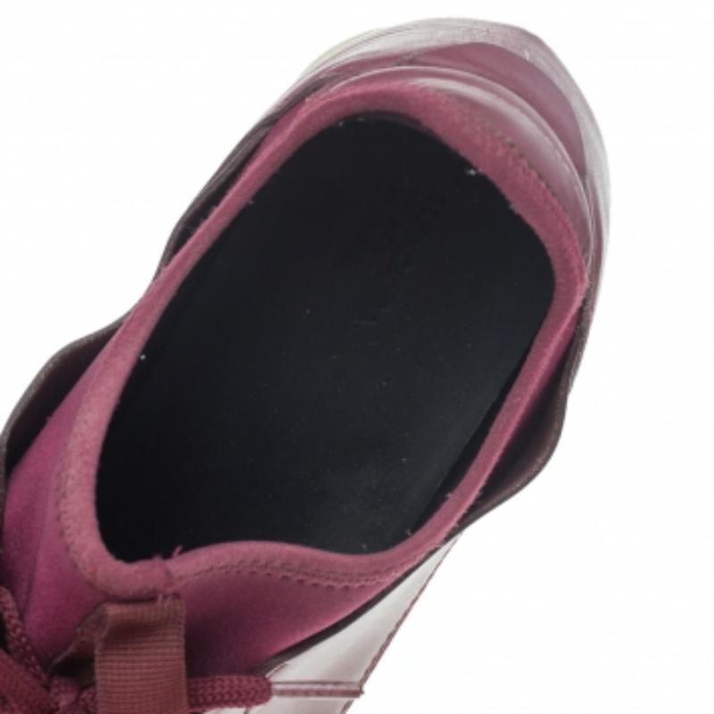 Brown Balenciaga Purple Leather And Mesh Race Runner Sneakers Size 40