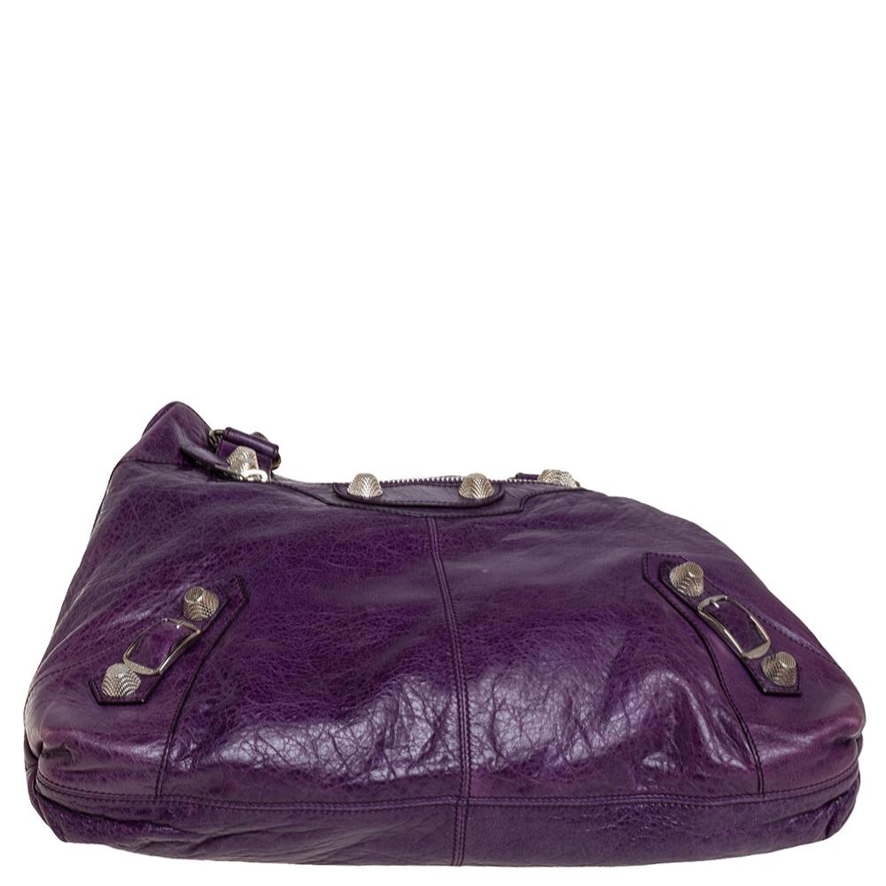 balenciaga purple purse