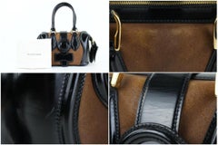 Balenciaga ( Rare ) Sac Superb 99bat29 Brown Patent Leather Shoulder Bag