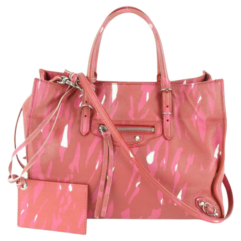 BALENCIAGA 2020 Hello Kitty Ville XXS pink red bow top handle crossbody bag  at 1stDibs