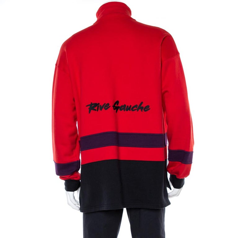 red balenciaga sweatshirt