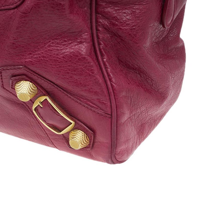 Balenciaga Red Lambskin Leather Giant 21 Midday Bag at 1stDibs