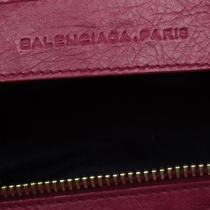 Balenciaga Red Lambskin Leather Giant 21 Midday Bag 10
