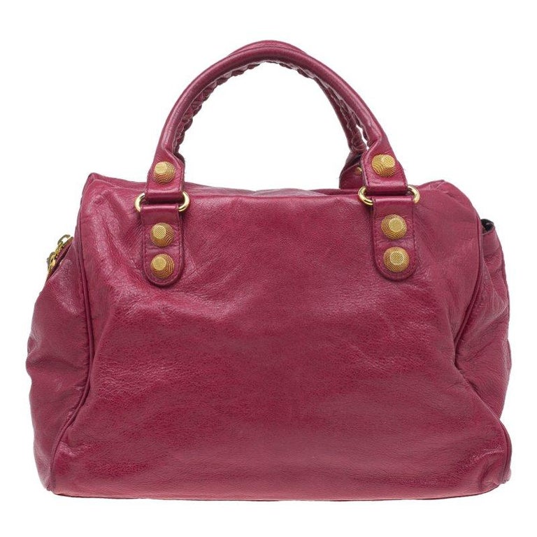 Balenciaga Red Lambskin Leather Giant 21 Midday Bag at 1stDibs