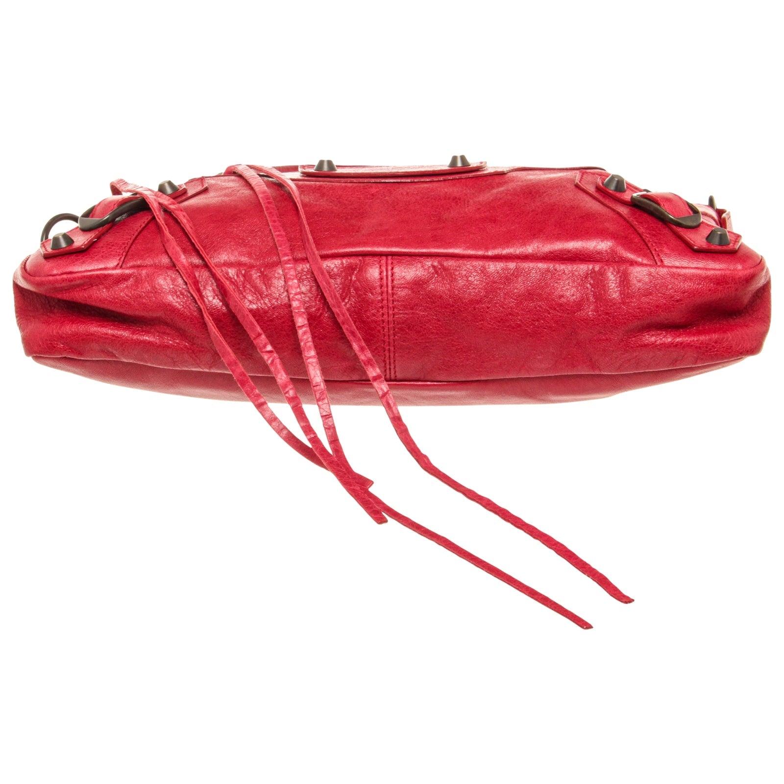 balenciaga red bag