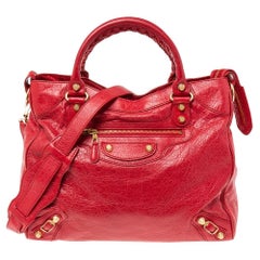 Balenciaga City Motorcycle Bag Framboise Red-Pink,  –  Just Gorgeous Studio