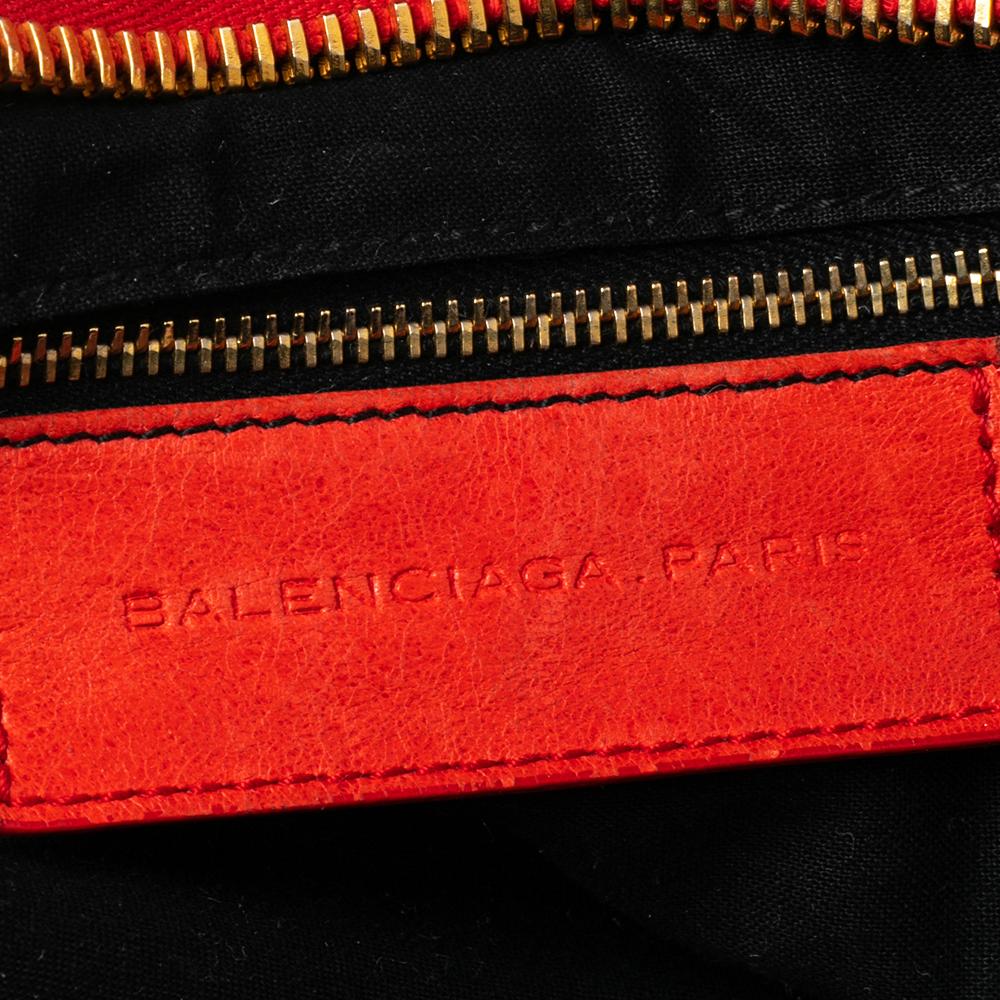 Balenciaga Red Leather Giant 21 Gold Hardware RTT Bag 4