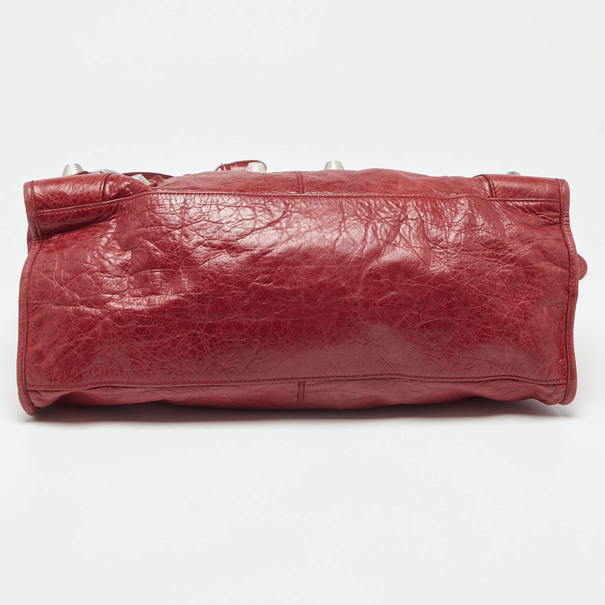 Balenciaga Red Leather GSH Part Time Tote 1