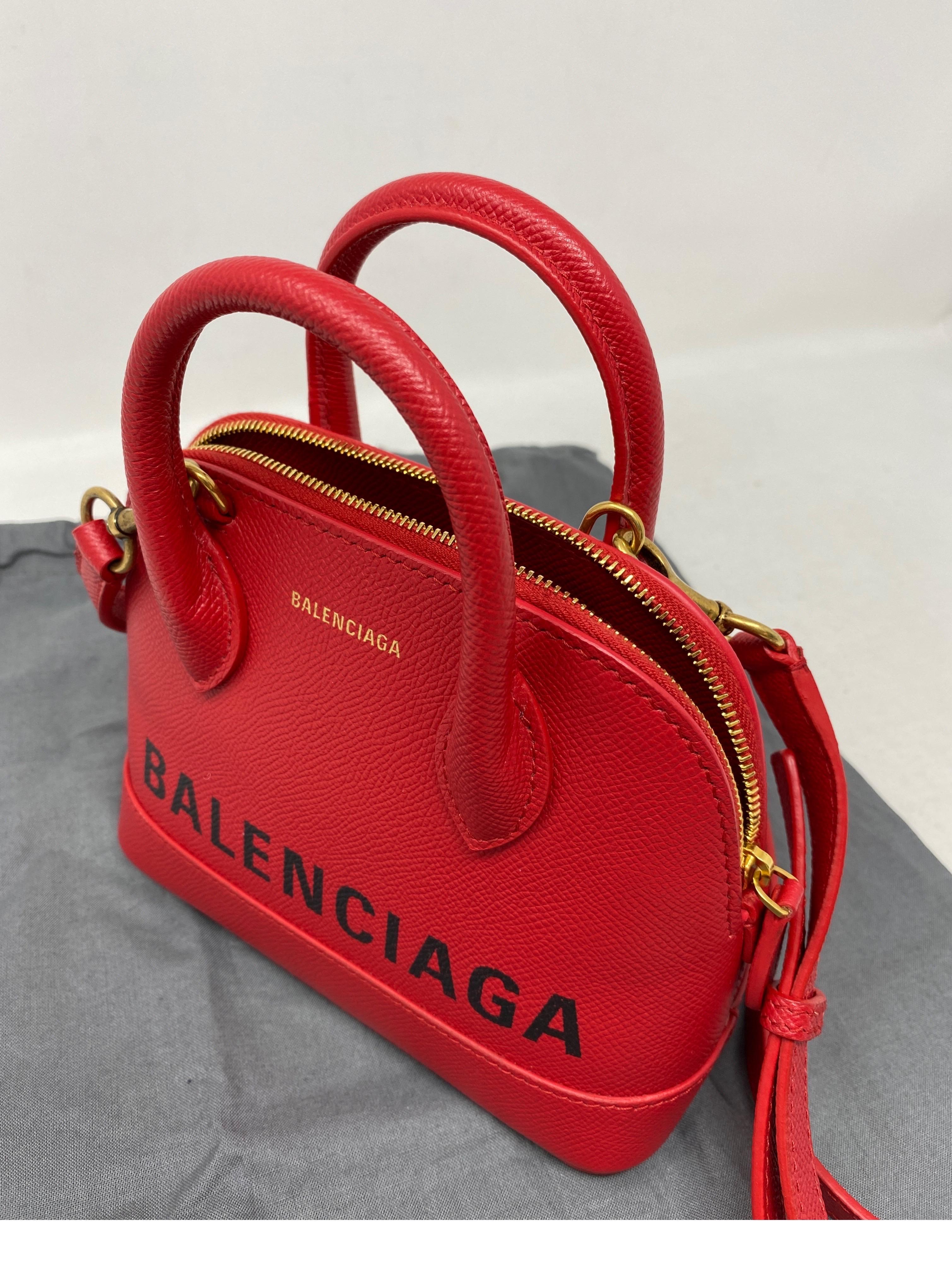 Balenciaga Red Leather Mini Bag 7