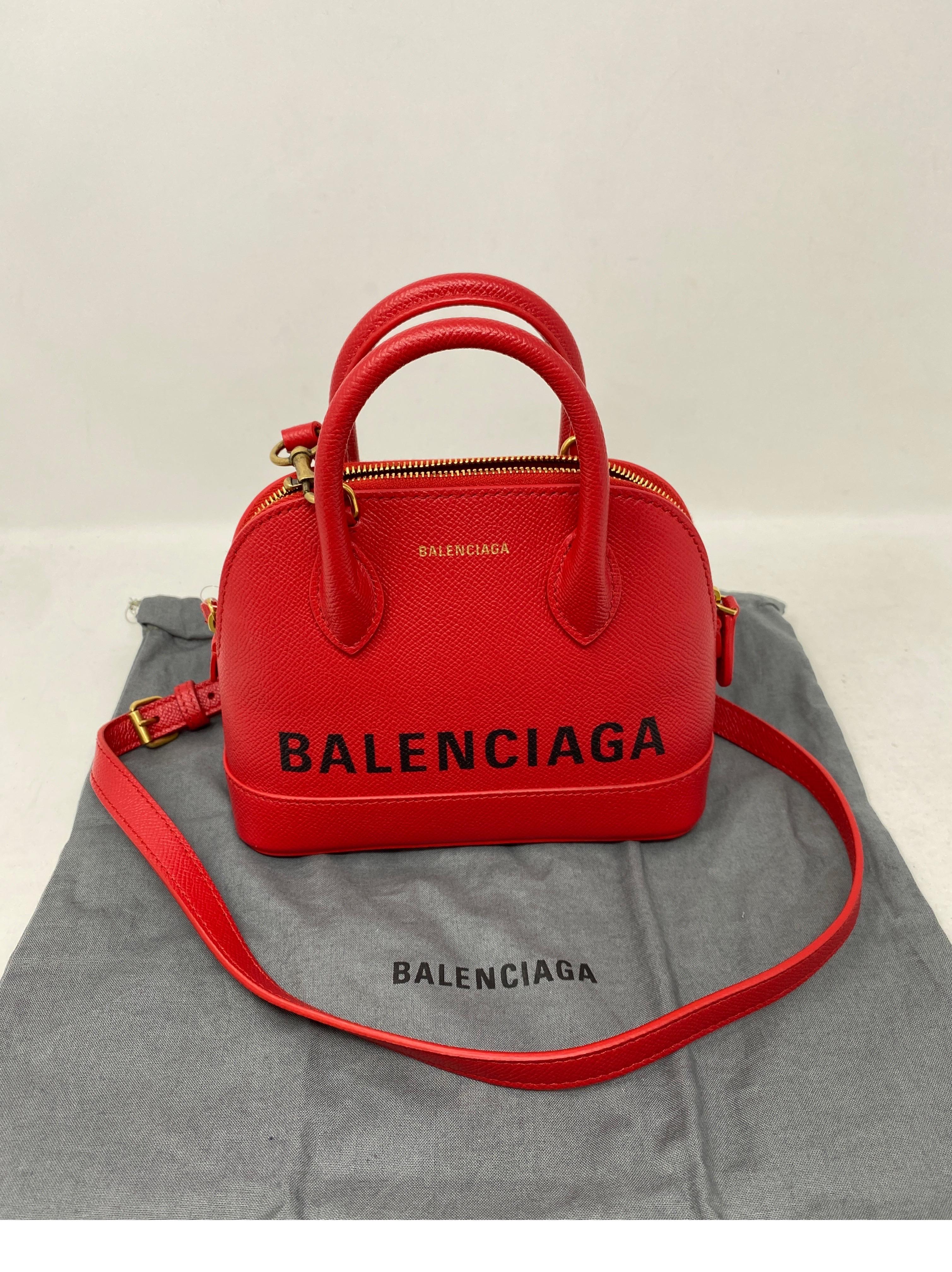 Balenciaga Red Leather Mini Bag 9
