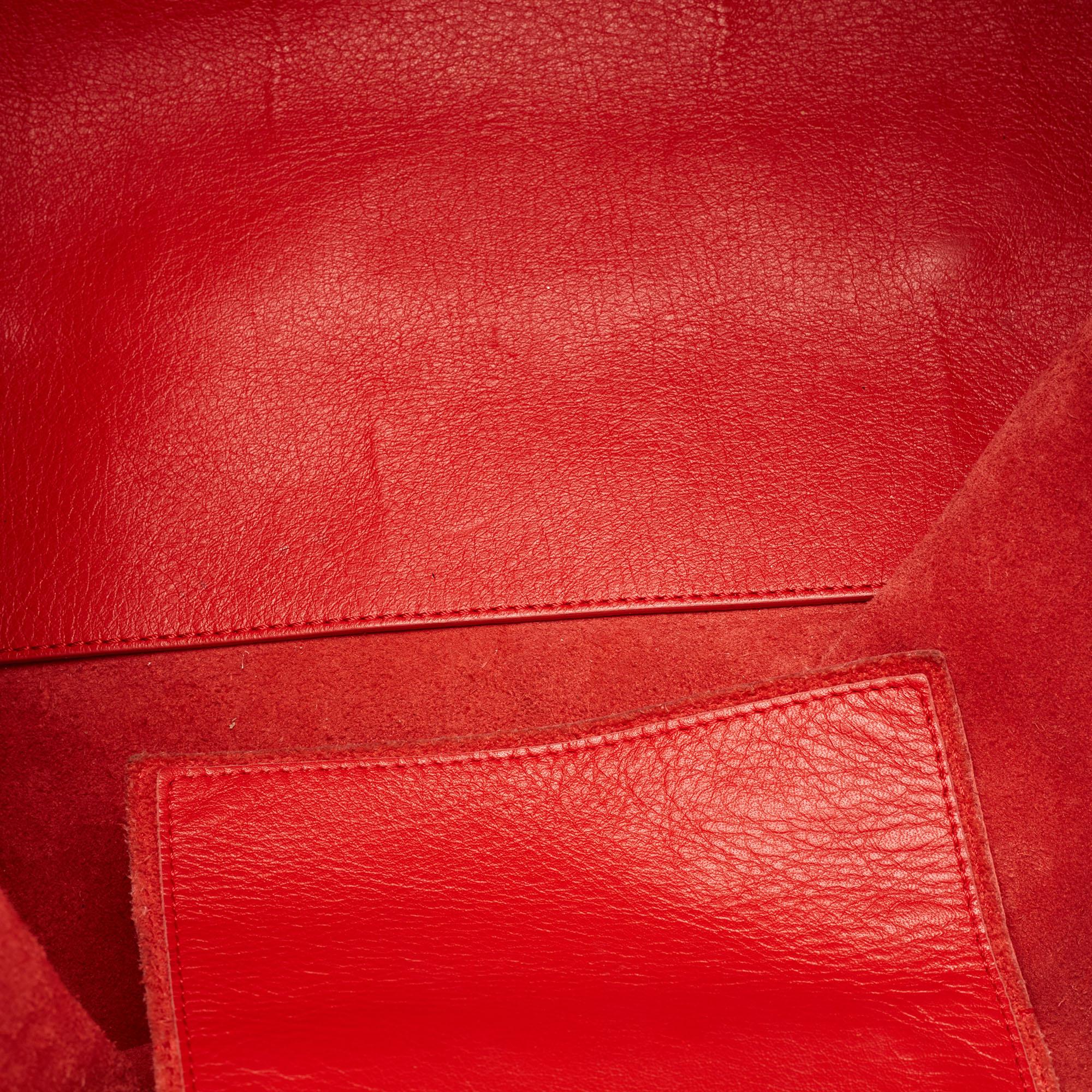 Balenciaga Red Leather Papier A4 Tote 9