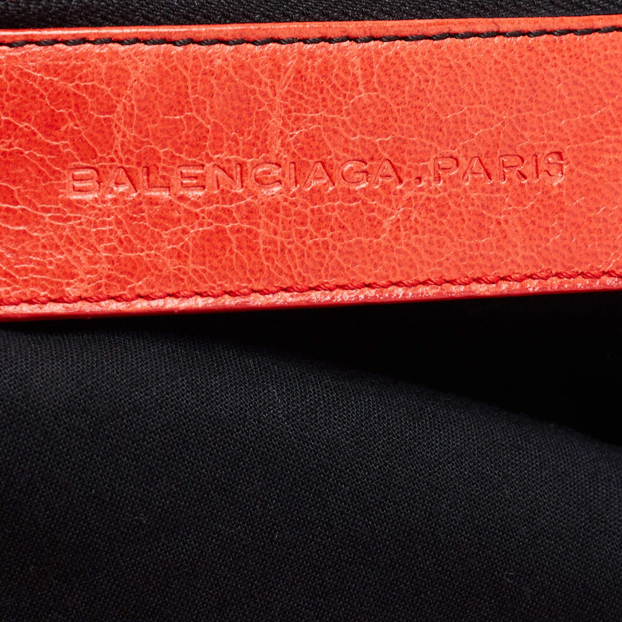 Balenciaga Red Leather SGH Work Tote 4