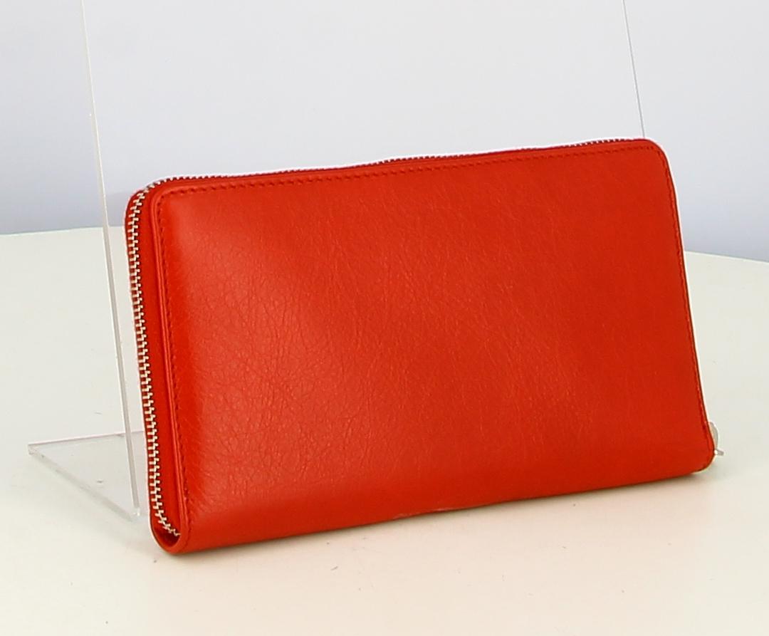 Balenciaga Red Leather Wallet  For Sale 1