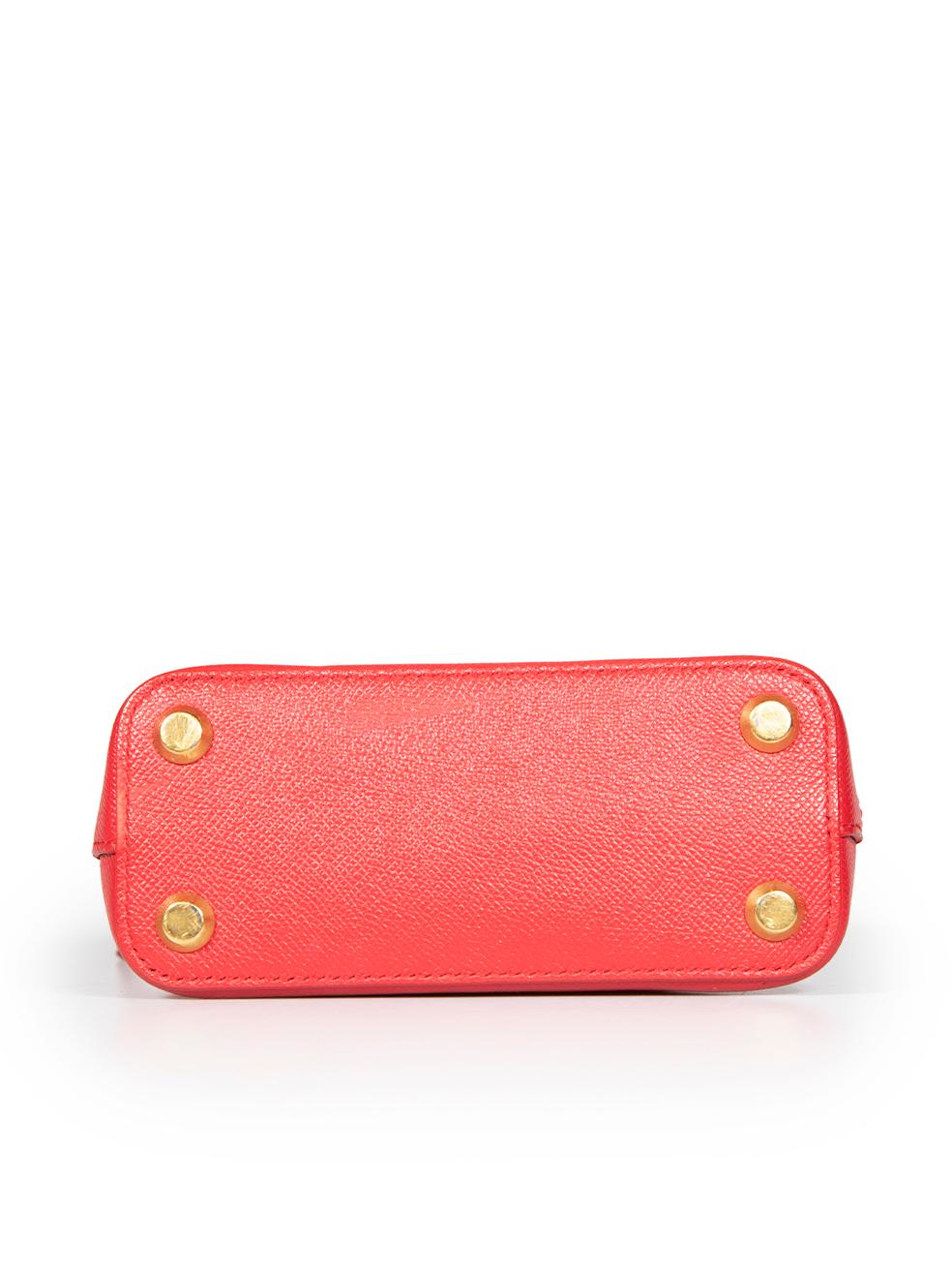 Women's Balenciaga Red Leather XXS Ville Top Handle Bag For Sale
