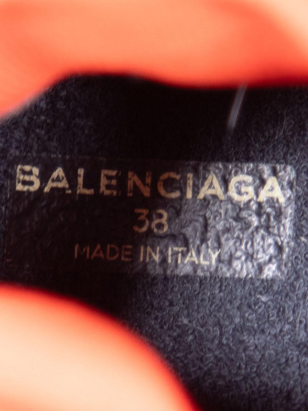 Balenciaga Red Logo Monogram Speed Trainers Size IT 38 For Sale 2