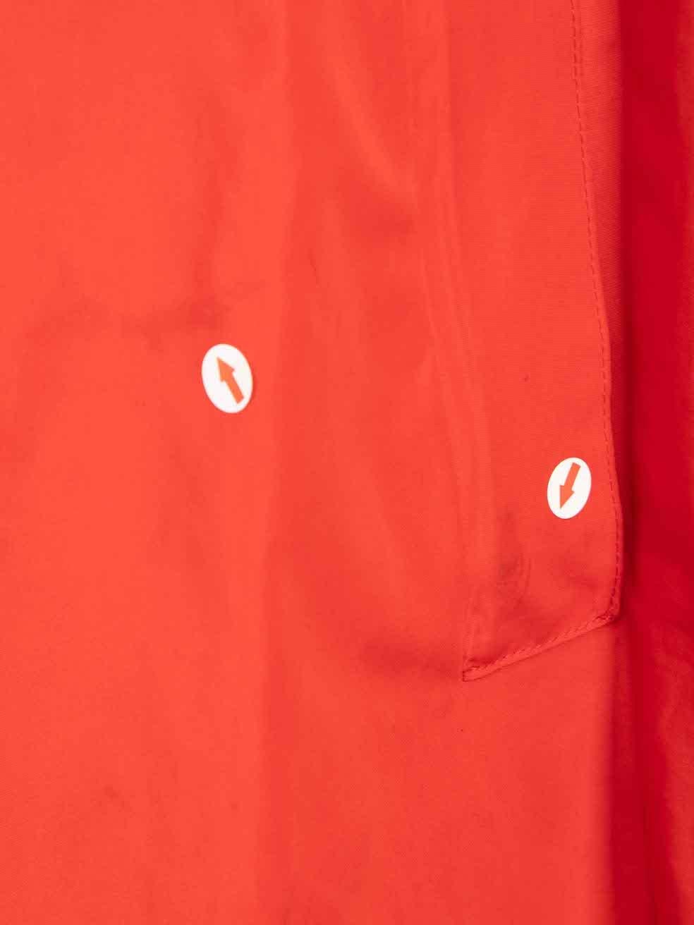Veste à capuche surdimensionnée rouge Balenciaga, taille L en vente 1