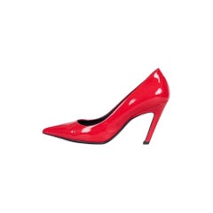 Balenciaga Red Patent Leather Pumps Heels Size 36.5