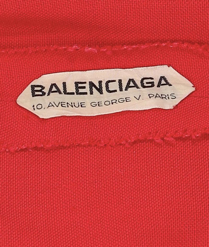 Roter Balenciaga-Rockanzug Damen im Angebot