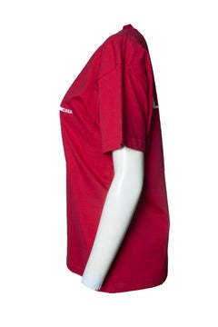 Balenciaga, Red tshirt with logo