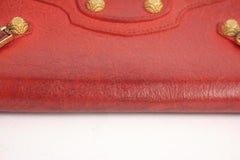 Balenciaga Red Zip Around 29bal919 Wallet