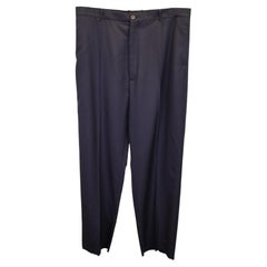 Balenciaga Regular Fit Tailored Pants in Black Wool