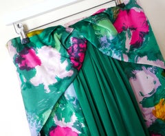 Balenciaga Resort 2008 Floral Strapless Dress