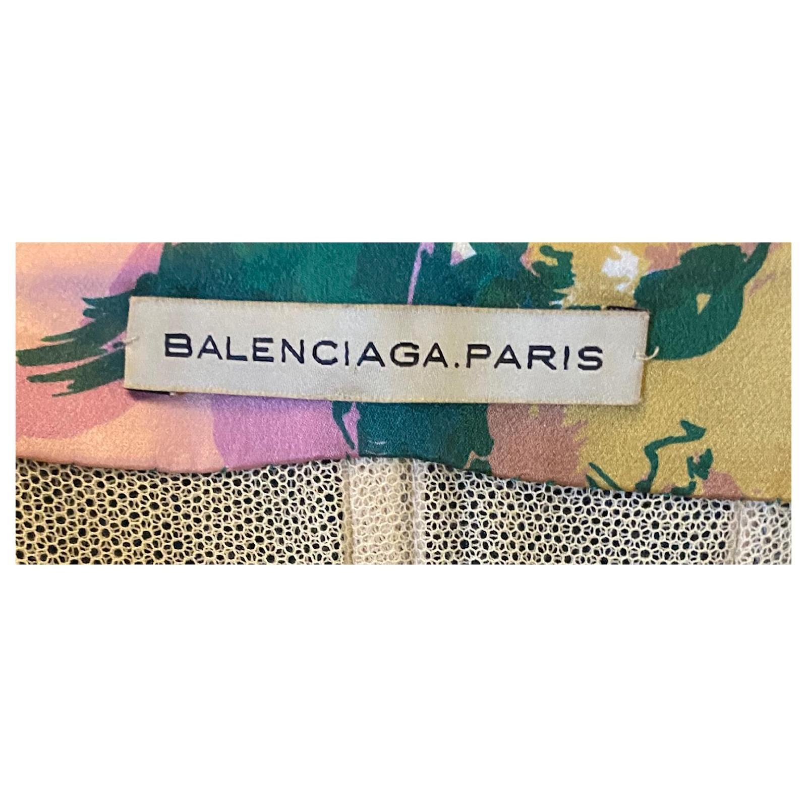 Balenciaga Resort 2008 Floral Strapless Dress For Sale 2