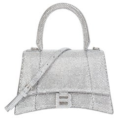 BALENCIAGA - Petite sablier en daim orné de strass