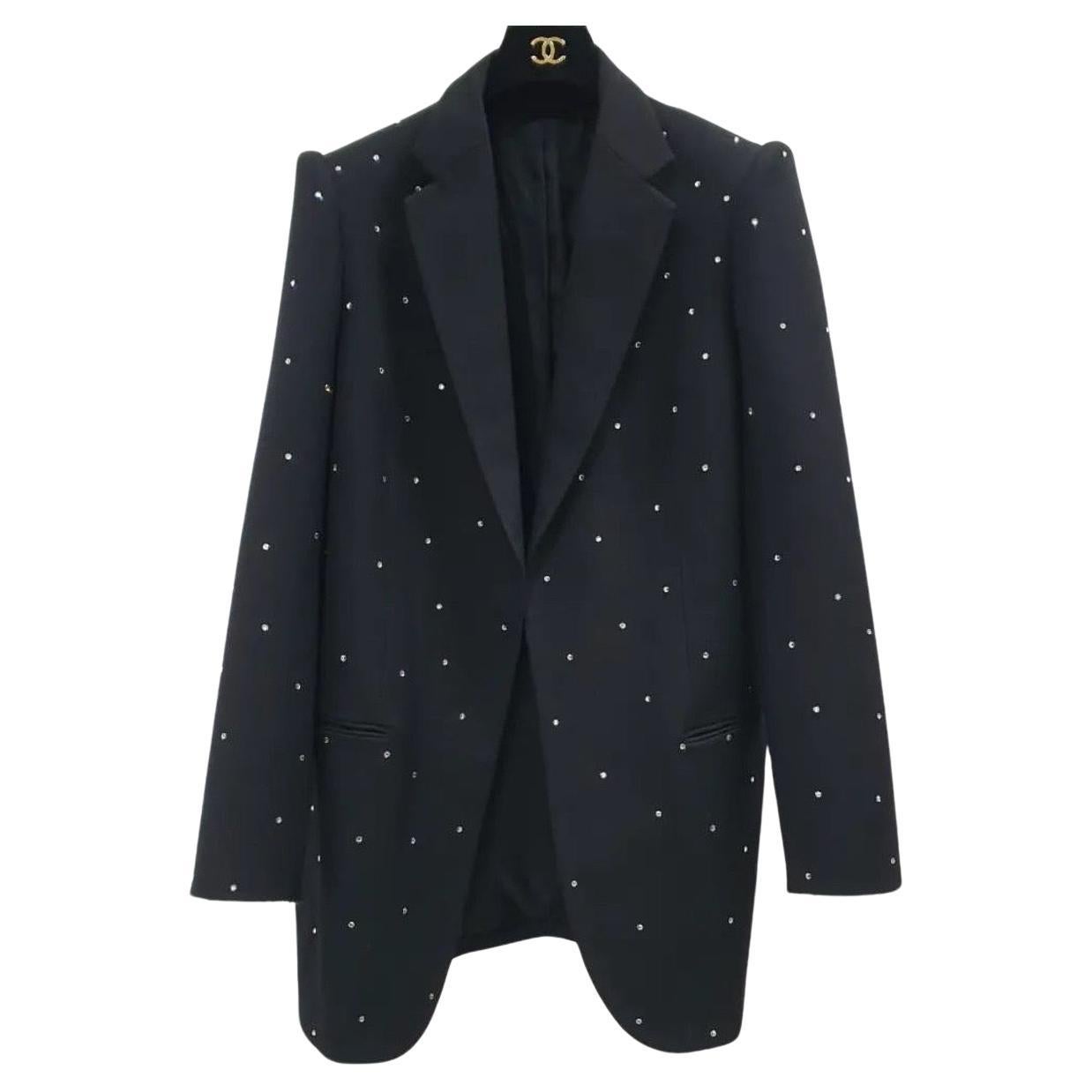 Balenciaga Rhinestone Jacket Blazer For Sale