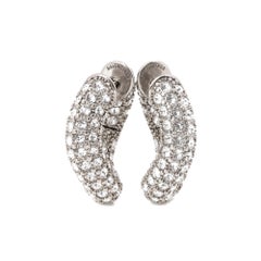 Balenciaga Rhinestone Loop Earrings