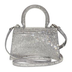 Balenciaga Rhinestones Silver Hourglass XS Handbag