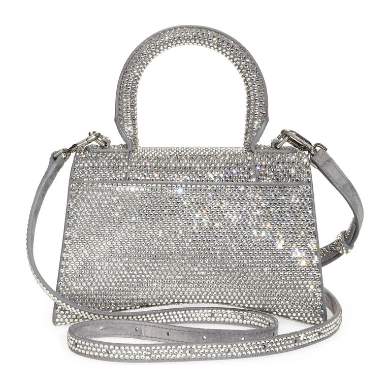 Balenciaga Silver Glitter Hourglass XS Top Handle Crossbody Bag at 1stDibs   silver balenciaga bag, balenciaga silver glitter bag, balenciaga hourglass  glitter