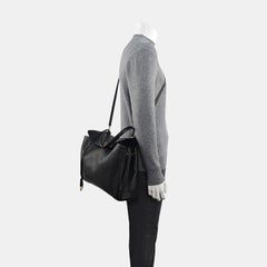 Balenciaga Rodeo Large Black Calfskin Leather Two Way Bag