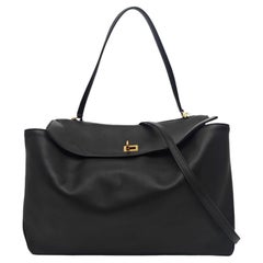Balenciaga Rodeo Large Black Calfskin Leather Two Way Bag