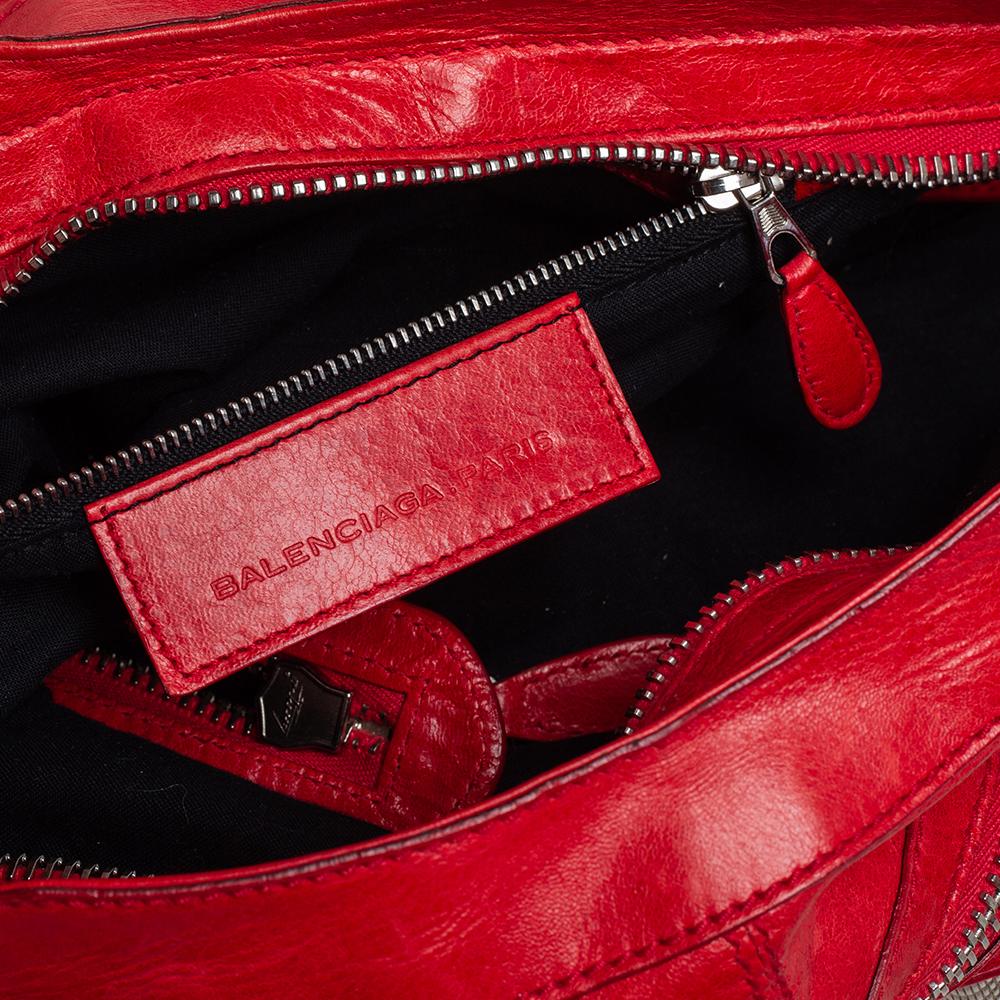 Red Balenciaga Rogue Leather GSH Part Time Tote